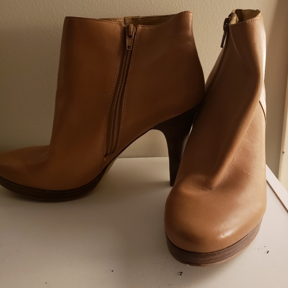 Leather Nine West Ankle Boots